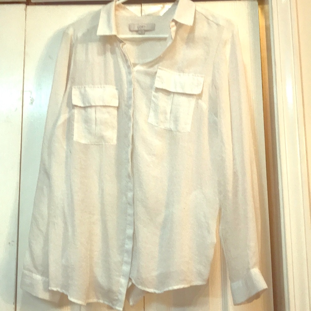 White button down